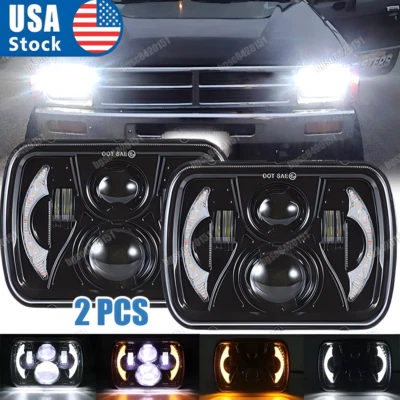 Faro LED 5x7" 7x6" haz alto bajo DRL para camioneta Toyota 1982-1995 4Runner Foto 1 de 4