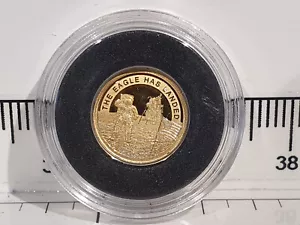 (Lotto 880) Moneta Oro 14ct ~ 0,5 Grammi ~ 50° Anniversario di Apollo - Foto 1 di 3