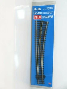 Peco Streamline HO Scale SL86 Code 100 Track Insulfrog Curved Turnout Right Hand - Picture 1 of 4