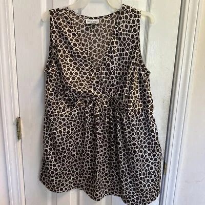 Motherhood Maternity Womens Size L Tank Sleeveless Vintage Boho Brown - Image 1 of 3