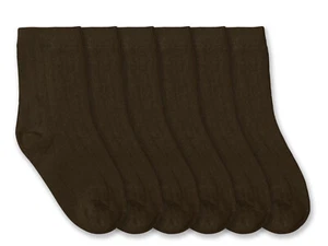 Jefferies Socks Boys Cotton Ribbed School Uniform Crew Socks 6 Pair Pack - Picture 1 of 9