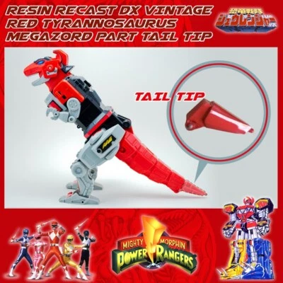 Power Rangers Vintage MEGAZORD Tyrannosaurus punta de cola refundida pieza de repuesto Foto 1 de 4