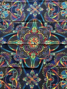 Peggy Toole For Robert Kaufman Fabric LUMINA Colorful Kaleidoscope 36 x 44” - Picture 1 of 3