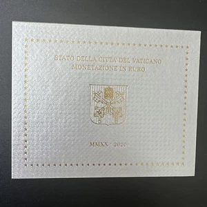 Vatican coin set 2020 folder all 1 cent to 2€ euro official BUNC city state - Picture 1 of 7