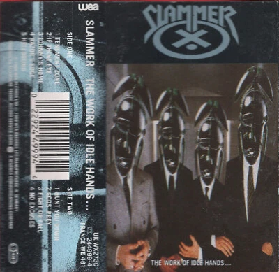 1989 MUSIC CASSETTE TAPE - [ALBUM - THE WORK OF IDLE HANDS] GROUP: SLAMMER - Image 1 of 4