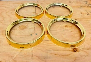1964 64 CHEVY IMPALA 24K GOLD PLATED HEADLIGHT BEZELS - Picture 1 of 1