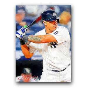 Gary Sanchez #8 Art Card Limited 7/50 Edward Vela Signed (New York Yankees)