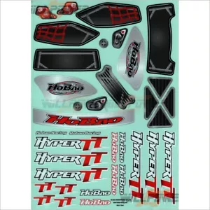 Hyper TT10 10TT Decal/Sticker for Clear Body #11107D (RC-WillPower) HOBAO Truck - Picture 1 of 1