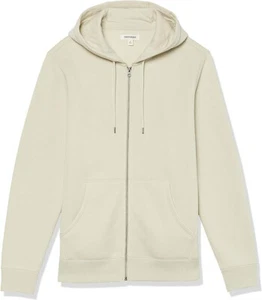 Felpa con cappuccio Gooddheads uomo cerniera intera pile lavato - beige - XLT - nuova - Foto 1 di 2