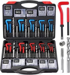 Helicoil Thread Repair Kit 320-Piece Metric SAE Heli Coil Thread Repair Kit with - Picture 1 of 9