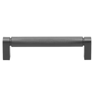 GlideRite 5-1/16 Inch Center Knurled Bar Pull Matte Black, 4788-128-MB-1 - Picture 1 of 4