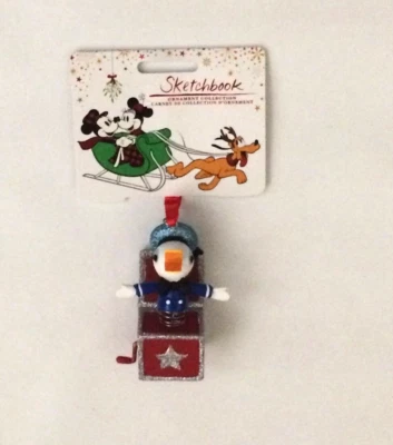 Nuevo en Caja Disney Store Pato Donald Serie de Juguetes Vintage Cuaderno de Bocetos Adorno de Navidad Foto 1 de 3