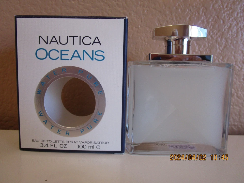 NAUTICA OCEANS AGUA PURA 3,4 OZ 100 ml EDT SPRAY NUEVO EN CAJA DESCONTINUADO SIN VIOLONCHELO Foto 1 de 1