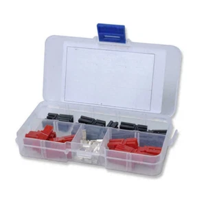 40pcs Mini Style Plug With Red And Black Single Pole Connectors ST - Picture 1 of 17