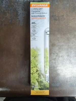 SYLVANIA LumaLux Plantastar 高压钠 400W 生长灯 T14.5 S51 4 件装 — 第 1/4 张图片