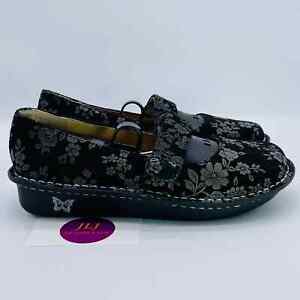 Alegria Women's Feliz Floral Leather Comfort Mary Jane Shoes FEL-509 Size 37 EU
