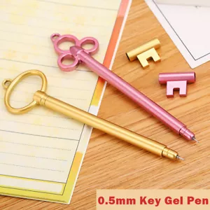 Lovely Key Kawaii Cute Design Ballpoint Gel Pens Cute 0.5mm Black Ink - Picture 1 of 8
