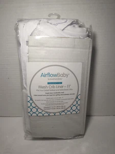 AirflowBaby by BreathableBaby, Breathable 11" Mesh Liner for Cribs with 52"x28" - Picture 1 of 3