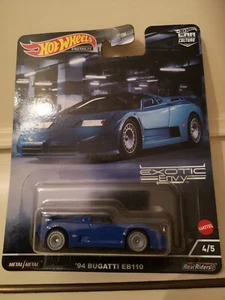 Hot Wheels Exotic Envy '94 Bugatti EB110 Premium Car. Die-Cast 1.64 Scale - Picture 1 of 4