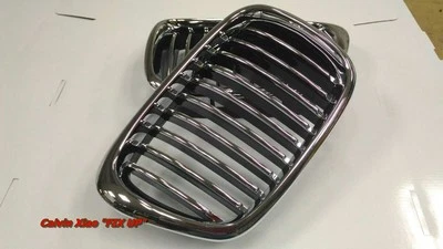 MIT CHROMED FRONT & BLACK REAR FRONT KIDNEY GRILLE BMW E39 5 SERIES 1995-2003 - Image 1 of 4