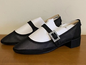 BRAND NEW WOMENS STEVE MADDEN CHAMPAIGN 00E BLACK MESH HEELED SANDALS UK 8/41 - Picture 1 of 11