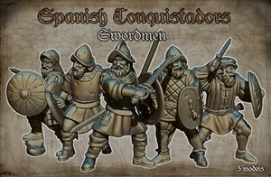 28mm Spanish Conquistador Sword and Buckler Men - Pike and Shotte - Italian Wars - Bild 1 von 3