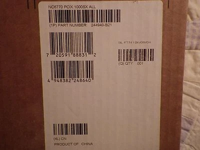 HP NC6770 PCI-X Gigabit Server Adapter 244949-B21 New - Immagine 1 di 2