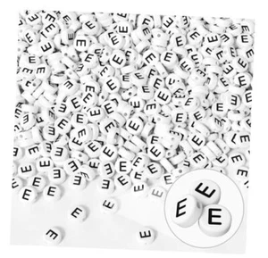 800 Pieces Letter E Beads, Friendship Bracelets Jewelry Making Kit Cute 0-E - Picture 1 of 8