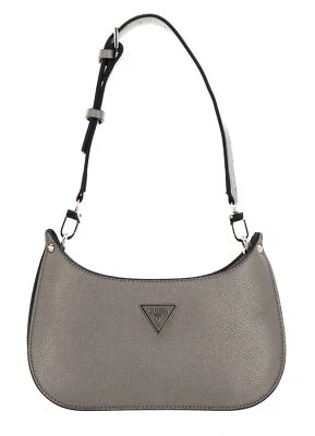 GUESS Meridian Mini Top Zip Shoulder Bag Schultertasche Tasche Pewter goldfarben - Bild 1 von 4