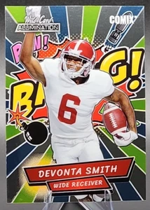 2021 Wild Card Alumination Devonta Smith Comix Blue Yellow #AC-16 Rookie RC SP - Picture 1 of 2
