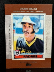 2013 TOPPS MANUFACTURED ROOKIE CARD PATCH OZZIE SMITH RCP-11 MINT - Picture 1 of 1