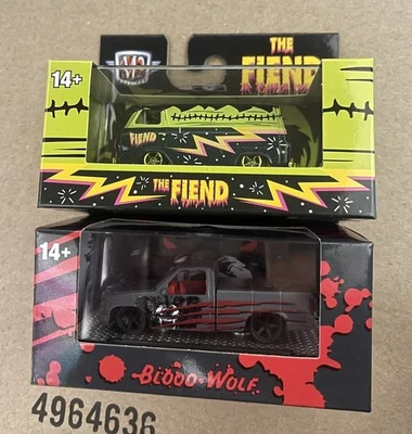 M2 1965 FORD ECONOLINE VAN THE FIEND CHASE HALLOWEEN & 1990 CHEVROLET SILVERADO - Image 1 of 4