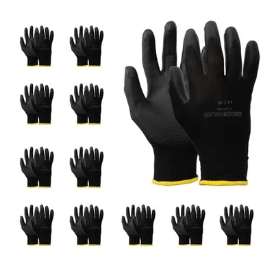 12x Paar Arbeitshandschuhe Gr. 8 M KFZ Mechaniker Handschuhe Werkstatt Arbeit - Bild 1 von 4