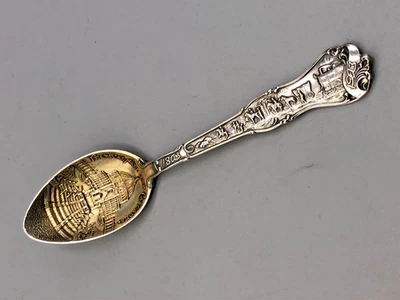 路易斯安那购买博览会纯银Demitasse勺子4 1/8 — 第 1/4 张图片