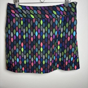 Cutter & Buck Women’s US 10 ~ Geometric Colorful Skort Dry Tec - Picture 1 of 12
