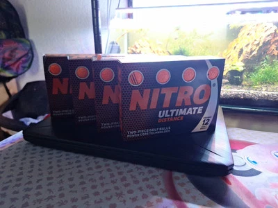 12 PacK NITRO Golf Balls All Levels Ultimate Distance - Orange  - Image 1 of 4