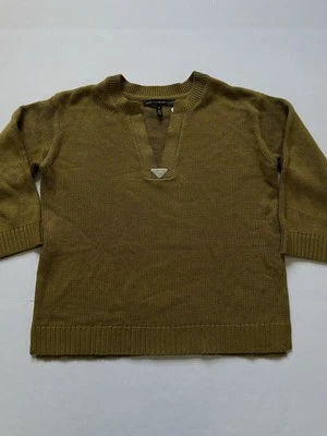 White House Black Market V-Neck Pullover Sweater Wool Blend Size Medium New - Image 1 of 4