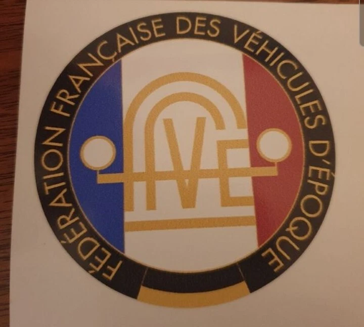 Autocollant FFVE fédération française des véhicules d'époque - Photo 1/1