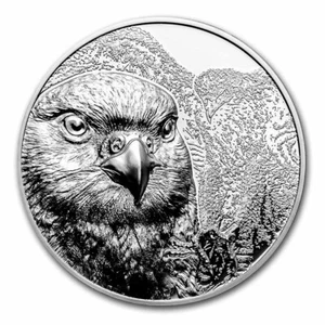 2023 Mongolia 1 oz .999 Silver Proof Falcon w/Box & COA - Picture 1 of 4