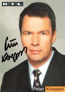 Peter Kloeppel, Originalautogramm, alte Autogrammkarte, u.a. "RTL Aktuell" - Picture 1 of 1
