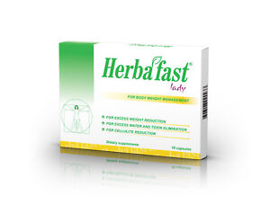 Herbafast Lady Leistungsstarkes Antioxidans natürlicher Fatburner Cellulitebrecher 10 Kappen