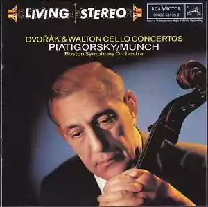 Dvorak & Walton Cello Concertos RCA Victor Living Stereo CD - G. Piatigorsky - Imagen 1 de 2