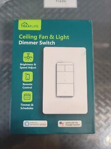 Treatlife Ceiling Fan and Light Dimmer Switch Remote Control #24