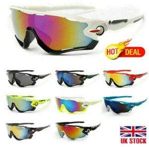 Outdoor Cycling Glasses Mountain Bike Goggles Bicycle Sunglasses Men Women UK - Picture 1 of 20