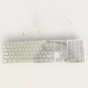 Genuine Apple A1243 Wired USB Keyboard w/Keypad for iMac, Mac Mini, Mac Pro - Picture 1 of 6