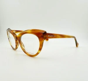 Balenciaga Eyeglasses Frames 4-1.6 BA5068 047 Brown Amber 52-19-140 Italy - Picture 1 of 12