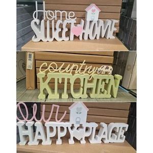 Free Standing Kitchen Decoration Wooden Sign Plaques Home Ornaments Accessories - Picture 1 of 4