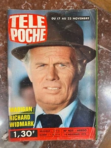 REVUE LIVRE TÉLÉ POCHE 1973 N° 405 RICHARD WIDMARK - Imagen 1 de 1