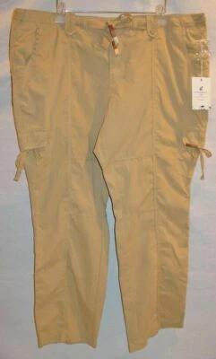 PANTALONES DE PLAYA CARIBBEAN JOE MUJER COLOR TOSTADO TALLA 22W NUEVOS CON ETIQUETAS Foto 1 de 4