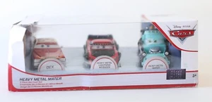 Disney Pixar Cars Heavy Metal Mater Die-Cast Lightning McQueen Dex Pack Of 3 - Picture 1 of 6